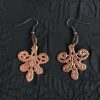 серьги из меди "Медное кружево"