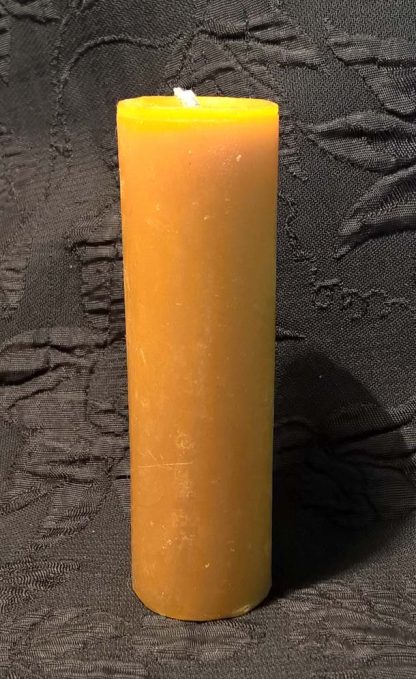 Свеча желтая из воска цилиндр М