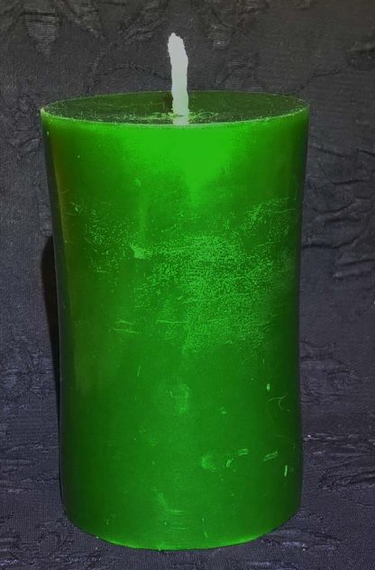 Свеча зеленая цилиндр Г1 без добавок